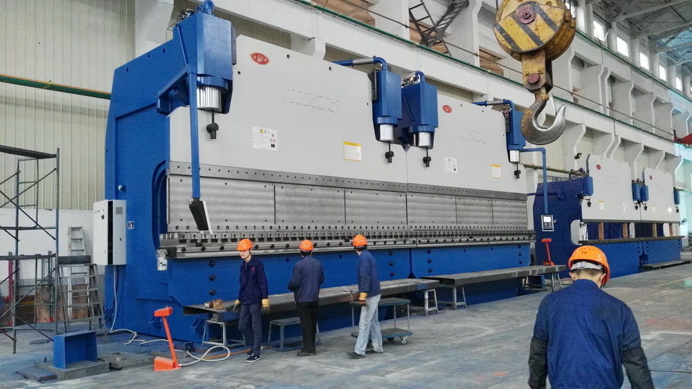 1600 ton CNC Hidrolik Tandem Pres Fren Maks. bükme kalınlığı 20mm Hafif Çelik